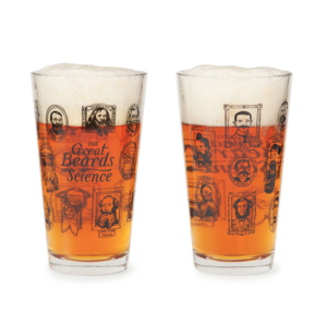 Big beard Science Pint Glass