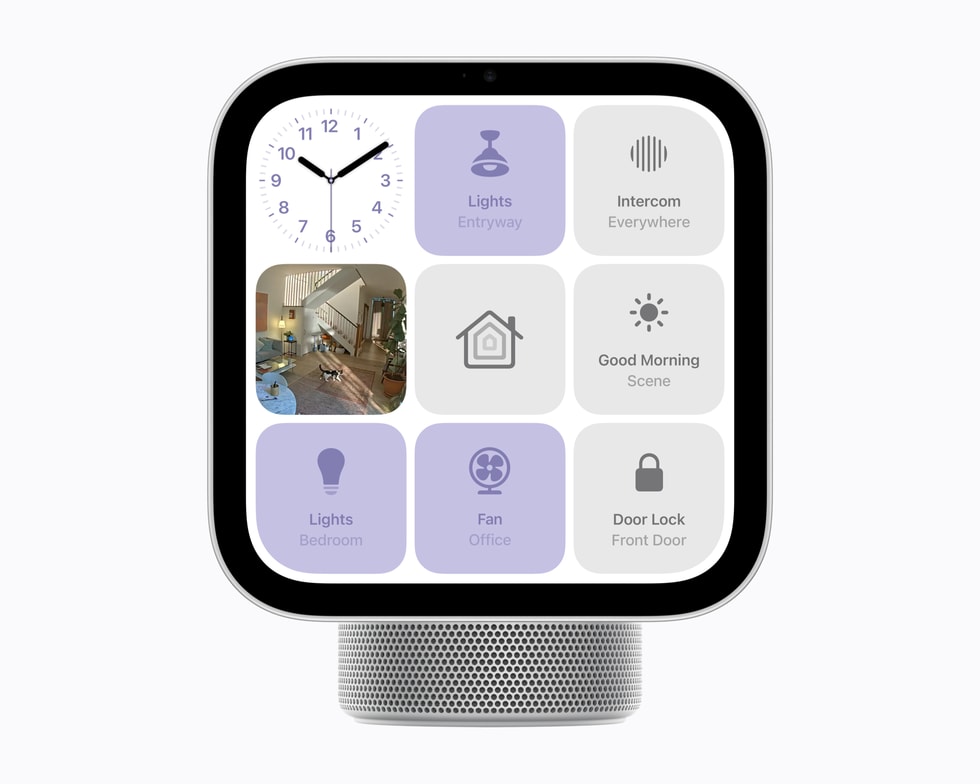 Apple HomeView displaying actual smart home dashboard