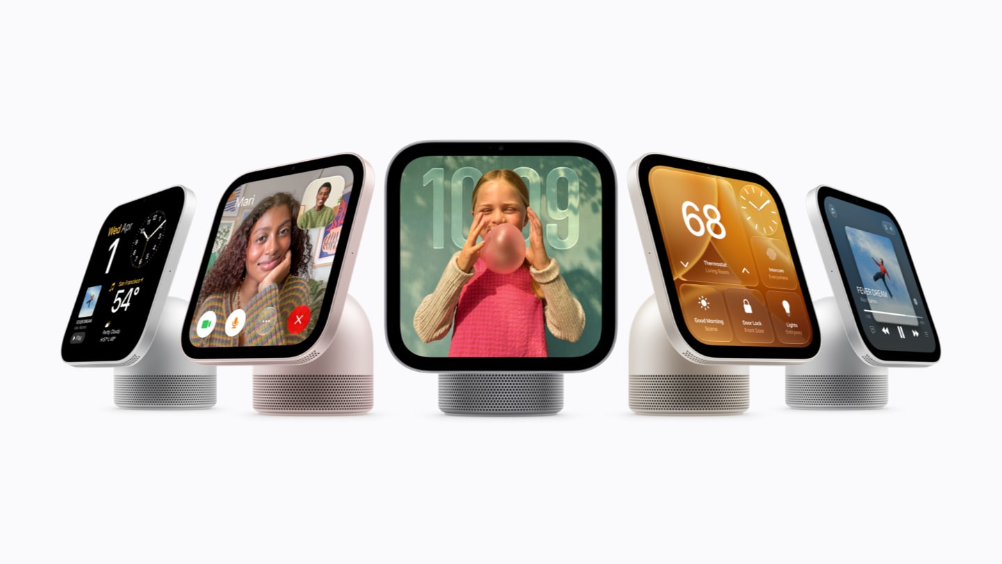 Official Apple HomeView lineup showing actual 2026 devices