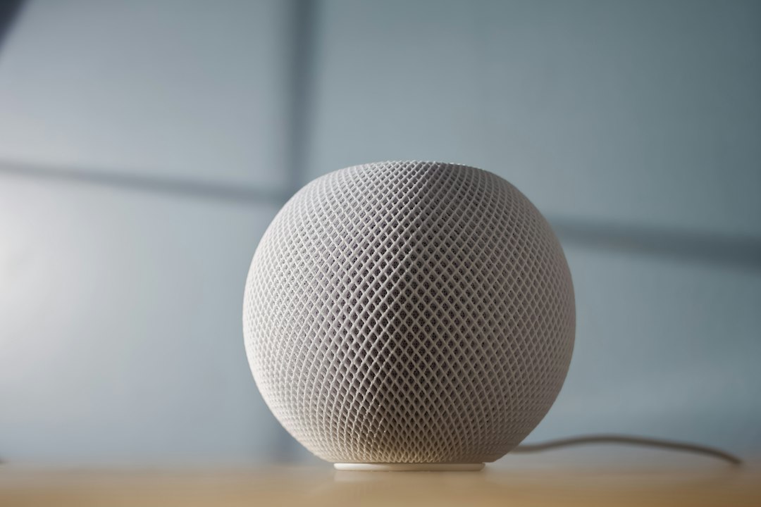 Real Apple HomePod mini speaker, a separate product from HomeView